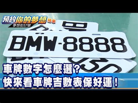 五行數字車牌|車牌怎麼選比較好？數字五行解析吉凶秘訣完整教學